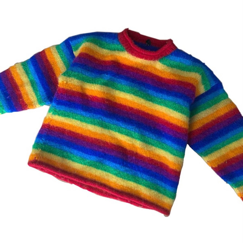 Vintage Rainbow Knit Sweater